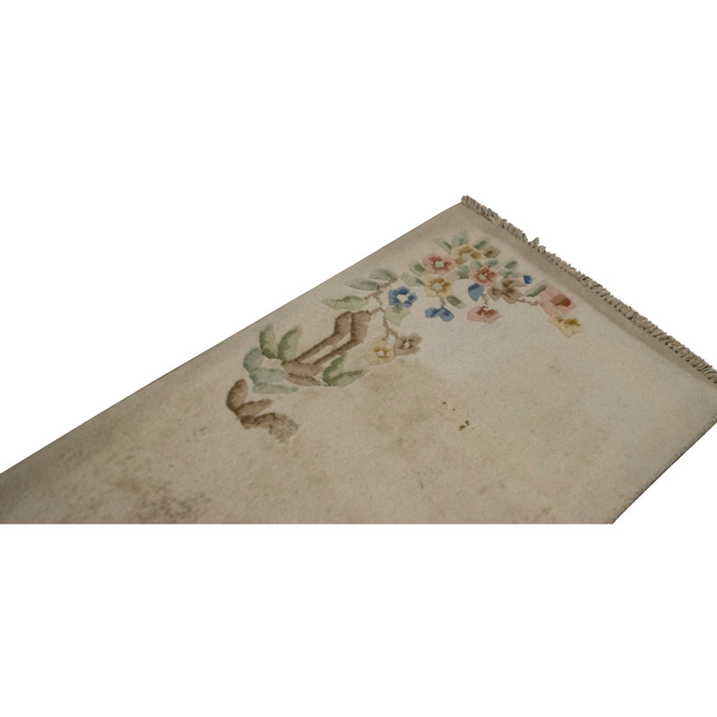 Hand Knotted Wool Area Rug in Multi