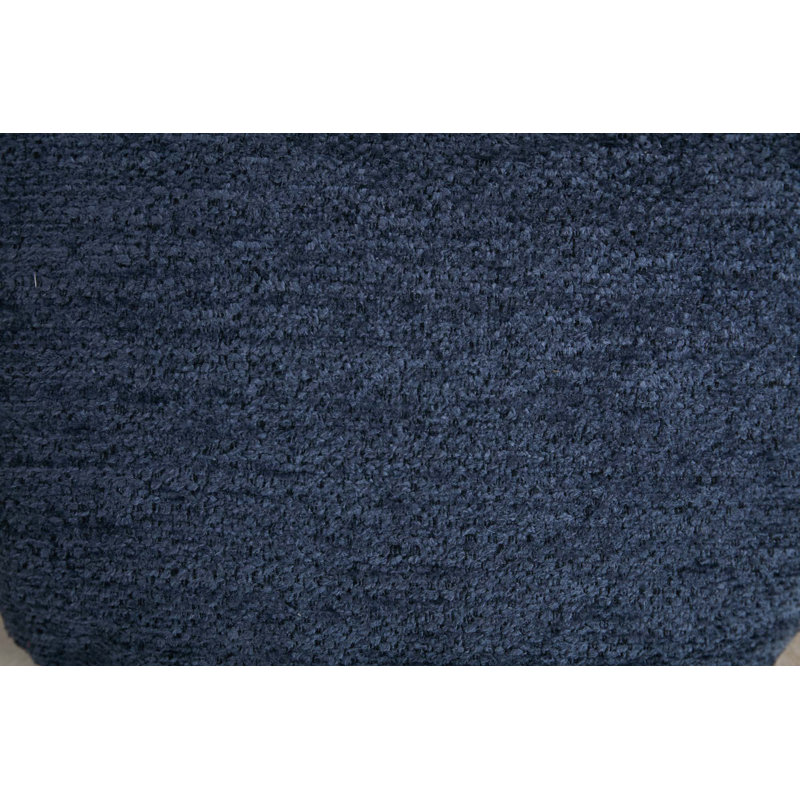 Ensemble de 2 chaises de salle à manger en chenille avec roues universelles, Bleu