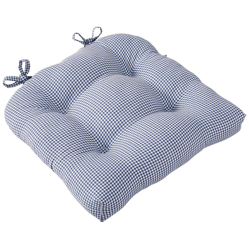 Outdoor 3'' Dining Chair Chair Pad, Blue