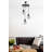 Elegant Adjustable Chandelier, Black & Fume Finish, 11.8 Inches Diameter | Metal Body with Glass Cap, Total Height: 27.6 Inches | E27 Socket, Max 40W, Perfect for Dining Room & Living Room Lighting Décor-830512119