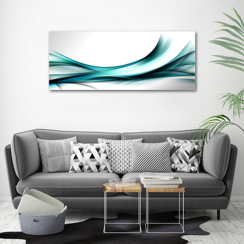 Waves Abstraction - Wrapped Canvas Print