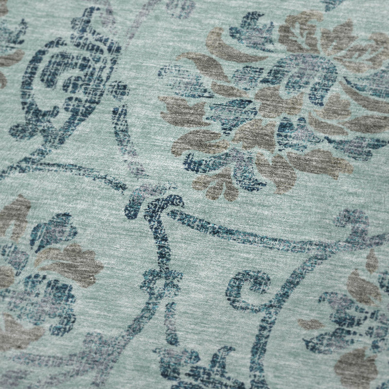 Jeté floral Sherpa ASB762 Addison, Sarcelle
