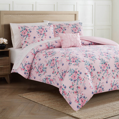 Jessica Simpson Phoebe Ballerina Reversible Bed-in-a-Bag Comforter Set