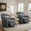 Fauteuil inclinable manuel berçant moderne de 37,4 po Carshalt (ensemble de 2)-105705792