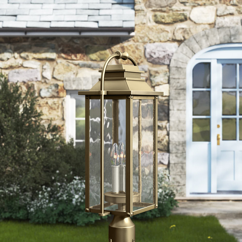 Newson Seeded Lantern Head, Painted Distressed Brass