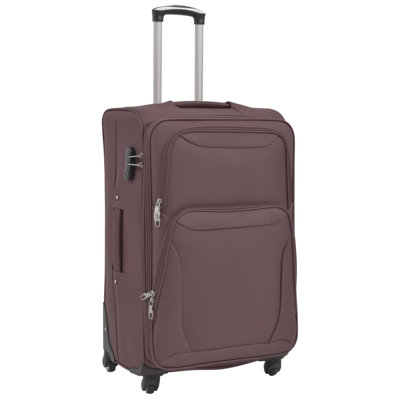 Arce 3-piece Soft Luggage Trolley Set Red