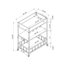 Chariot de cuisine roulant avec plateau en bois manufacturé Kenhorst-1940782843