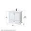 Ensemble de meuble-lavabo simple autoportant 36 po avec plateau en quartz Deborah-98094497-98094500-98094501