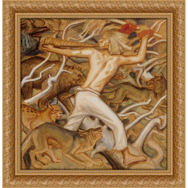 Kullervo garde ses troupeaux sauvages (1917), 24" H x 20" W