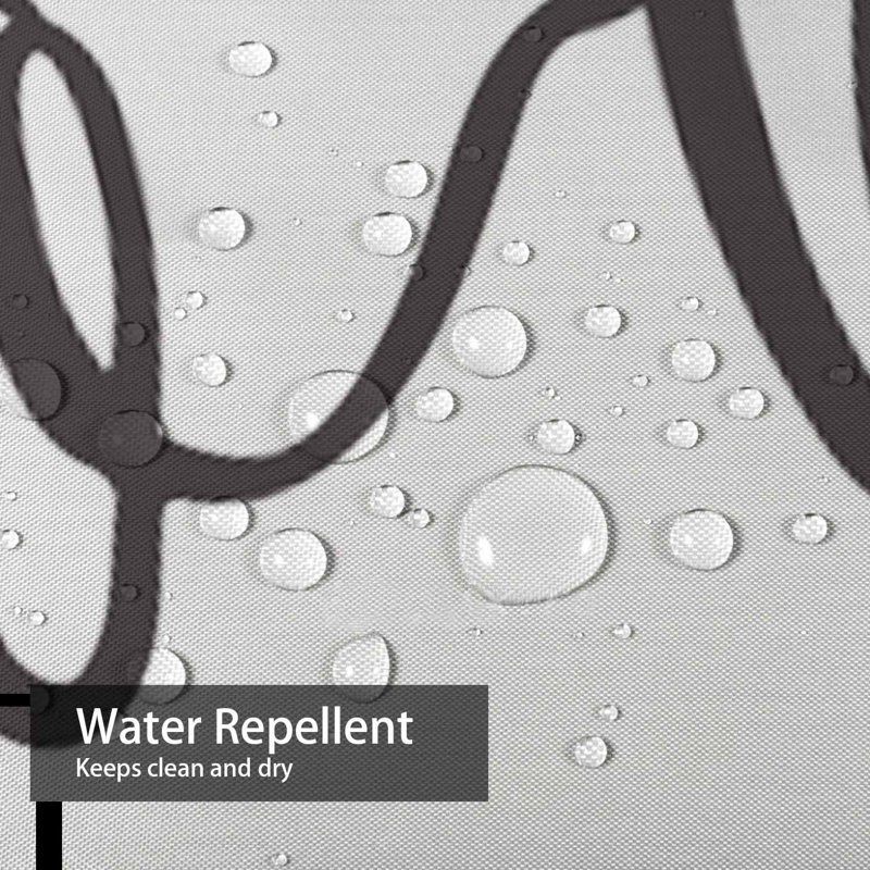 Rideau de douche transparent transparent, rideaux de douche pour la salle de bain avec 12 crochets, 72" L x 78" W