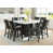 White Table with Black Chairs selected