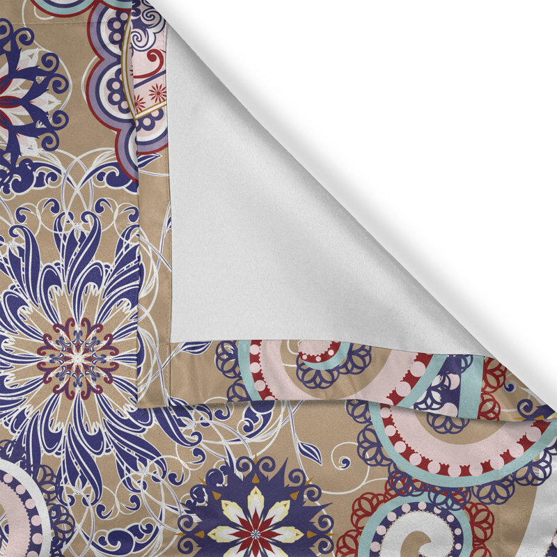 Chidunelo Polyester Semi Sheer Curtain Pair, 140cm W x 260cm L