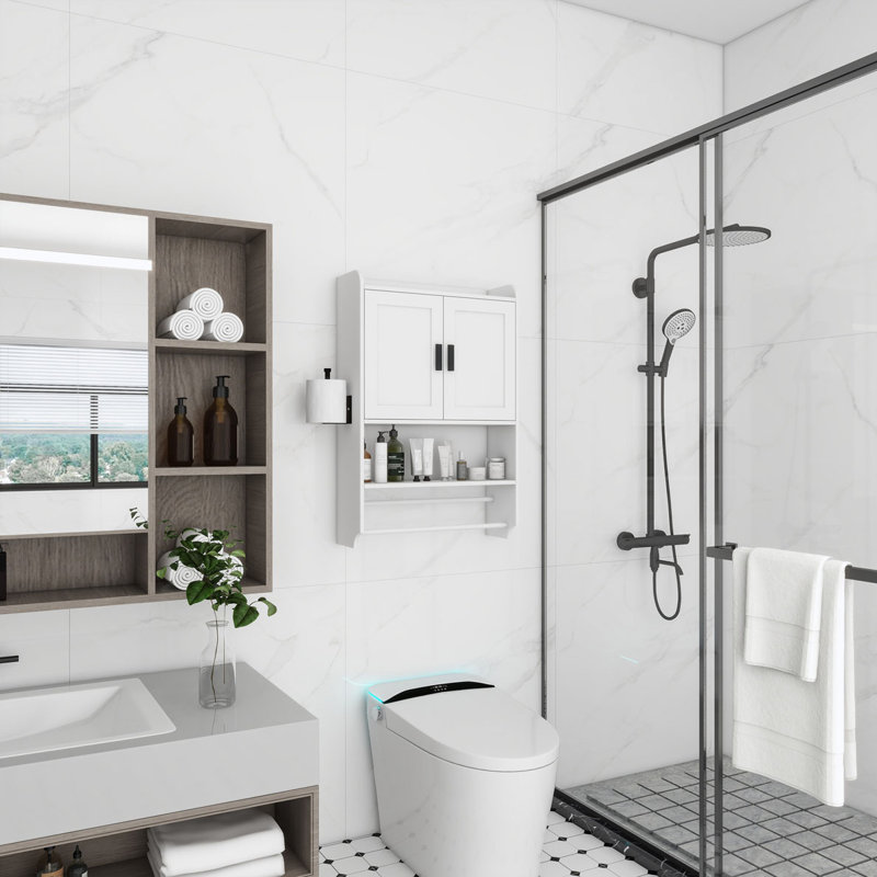 Bathroom Wall Cabinet, White