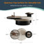 Pedestal Coffee Table with Storage