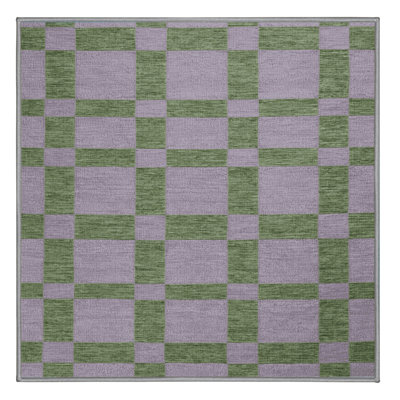 Tapis rose lavable à la machine