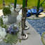 Silver trim dinner napkins-514163962