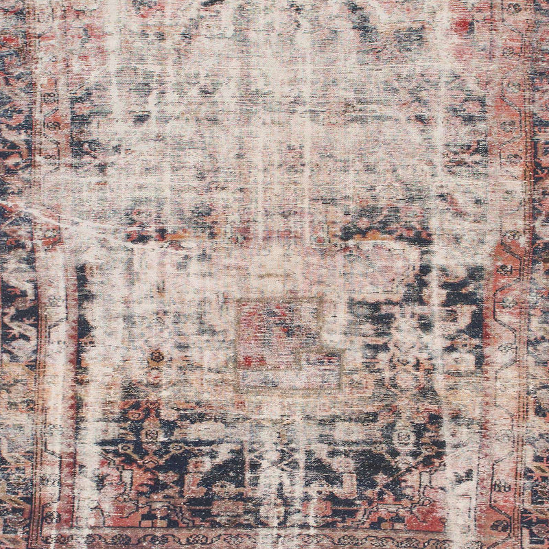 Akhia Oriental Indoor Rug, Square 6'