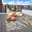 Floral Colorful Design Outdoor Rug Pink/Green/Ivory Multi-1501773434