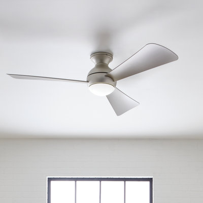 Sola 54" Brushed Nickel LED Ceiling Fan