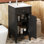 Petit meuble-lavabo 16 po avec comptoir en céramique 16 po