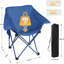 Ensemble de 4 chaises de camping portatives pliantes pliantes compactes pour adultes pour camp de camping robuste-874285174
