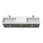 Meuble-lavabo double 84 po avec plateau Amazon-92646585-92646586-92646587