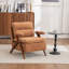 Chaise d'appoint rembourrée de style Mid-Century avec pieds en bois massif-1640241563