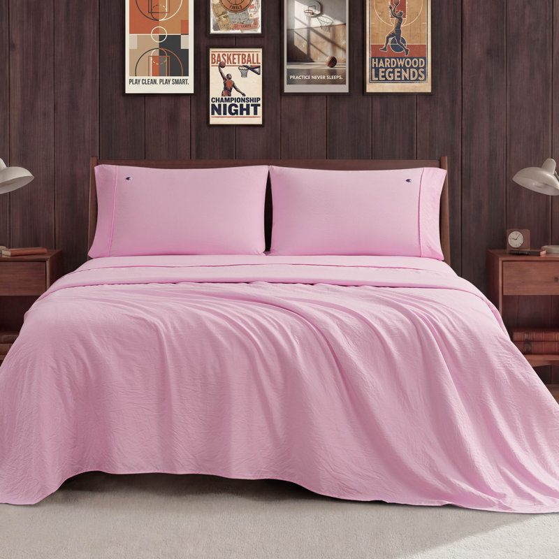 Ensemble de draps en microfibre Champion Peak Comfort, Pink, King