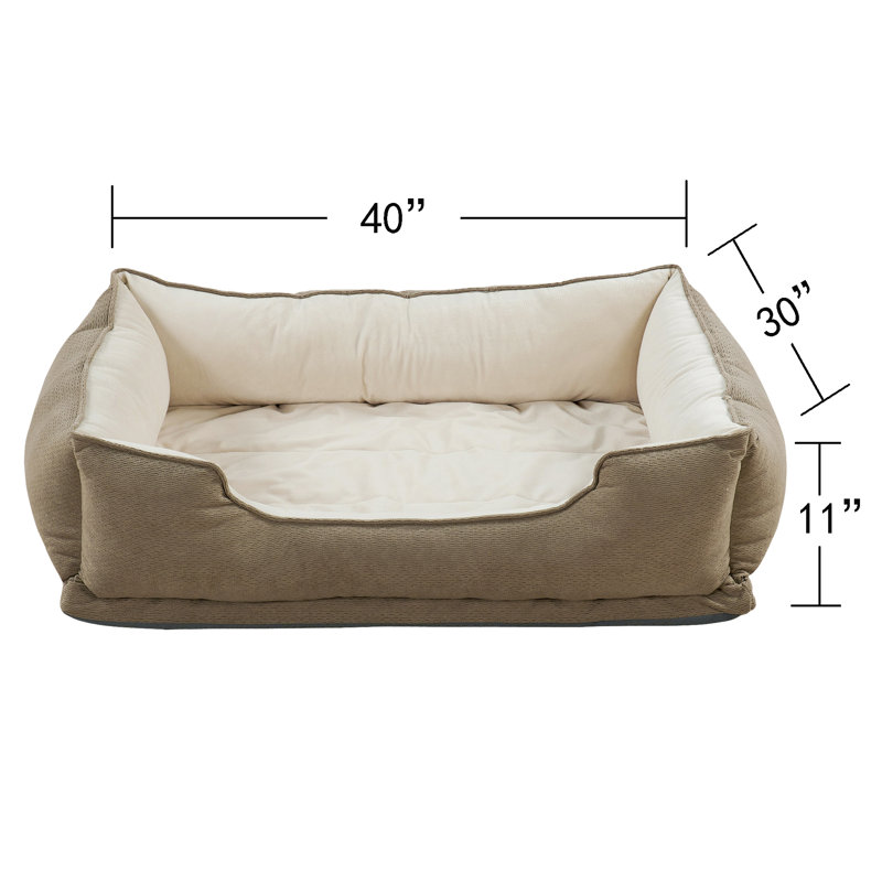 Polyester Pet Bed, 27.9cm H x 76.2cm W x 101.6cm D