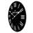 Round French Country Oversized Shiplap Farmhouse Wall Clock-658259607