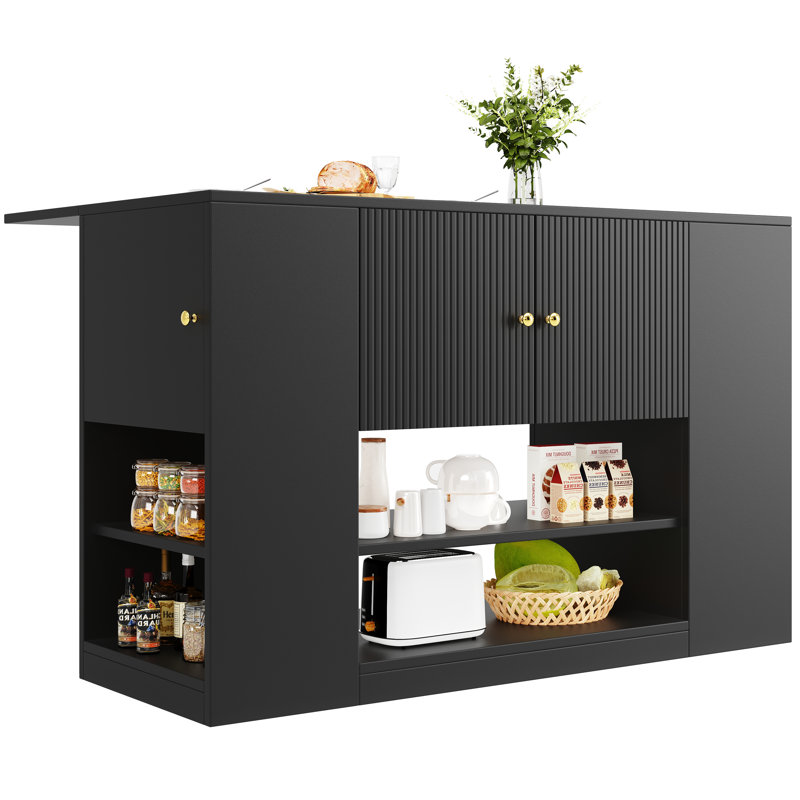 140 cm W Kitchen Island with Top