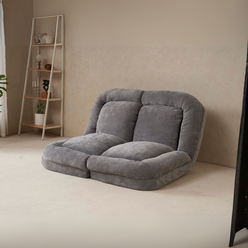 Canapé-lit double convertible pliable, gris, Gray