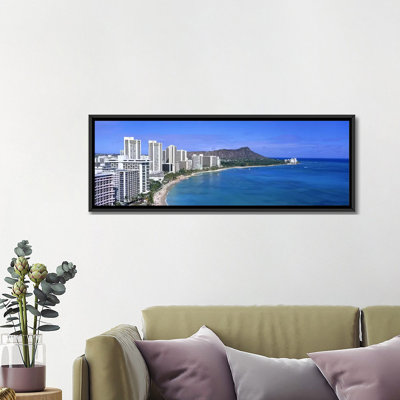 Reproduction de photo panoramique sur toile, Waoliki Honolulu Oahu