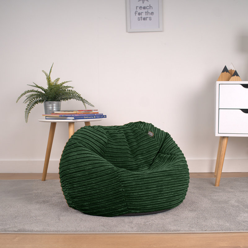 Polyester Refillable Classic Bean Bag, Green
