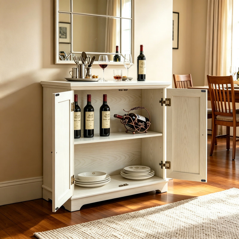 buffet de rangement, Blanc
