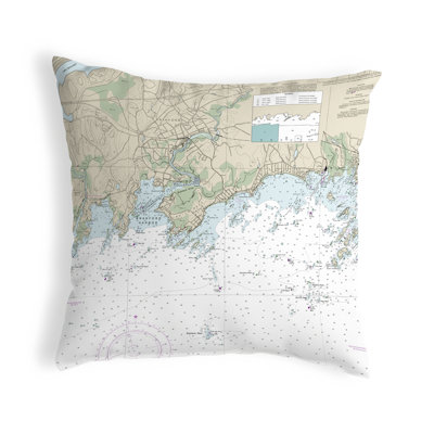 Coussin intérieur/extérieur brandford harbor-indien-cou, ct non-cordon