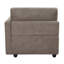 Fauteuil modulaire droit Rylie avec 2 coussins, lin brun