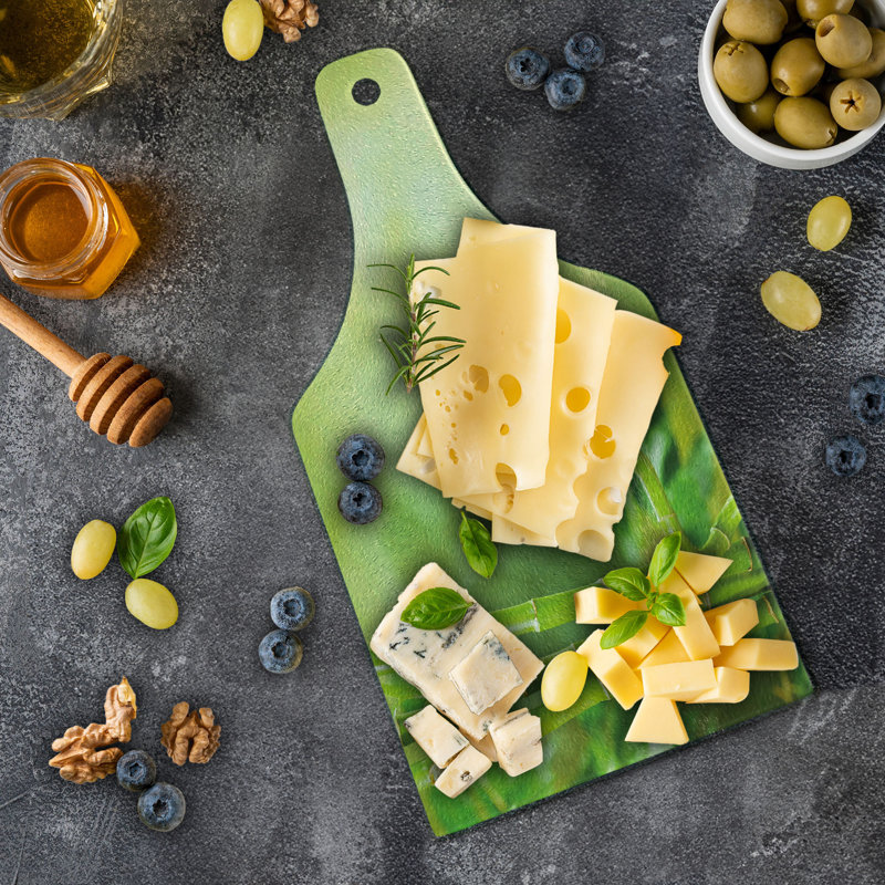 Planche à découper en verre trempé à thème Ambesonne