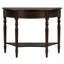 Console rustique demi-lune avec tiroir et tablette-1841738949