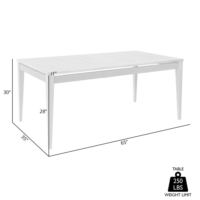 Rectangular Outdoor Dining Table