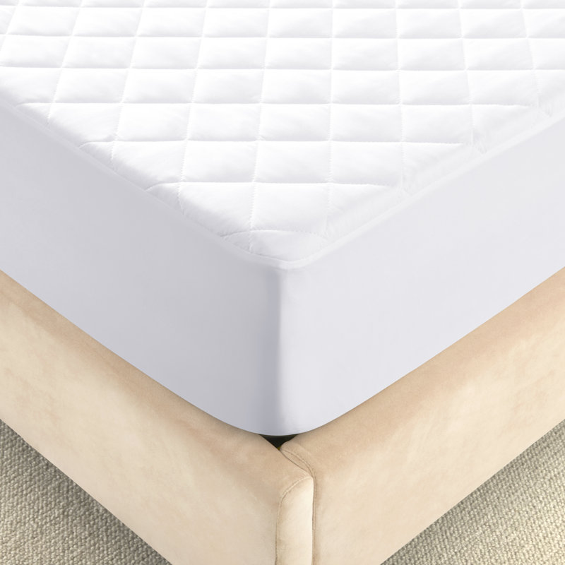 Protège-matelas - imperméable, frais, doux, respirant - Poche profonde - silencieux - Rayonne de bambou et protège-matelas lavable, blanc