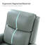 Fauteuil inclinable et pivotant en cuir véritable l 30,3 po Chikako-78550776