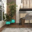 Ensemble de jardinières d'intérieur et d'extérieur en métal 2 pièces Keneen-448878618