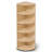 66.9'' H X 17.2'' W Wood Fan-Shaped Bookcase 6-Tier Storage Corner Shelf-518053607