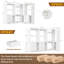 61'' - 92.6''  W Closet System with Wooden Drawers and Hanging Rods-1615673165