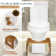Foldable Toilet Stool, 7'' And 9'' Adjustable Heights Acacia Wood Poop Stool For Potty Training,Durable Collapsible Bathroom Stool, Adjustable Height For Family Members With Non-Slip Layer