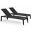 Higold 6977 Emoti Outdoor Chaise Lounge With Space Aluminum Set Of 2