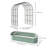 Galvanized Raised Garden Beds with Arch Trellis