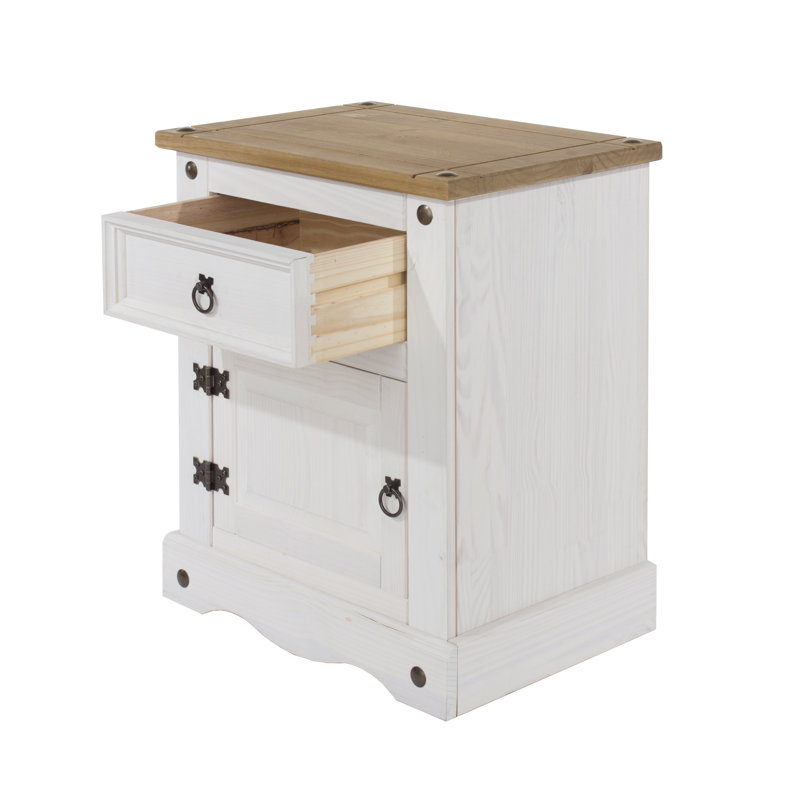 Solid Wood 3 Piece White Bedroom Set