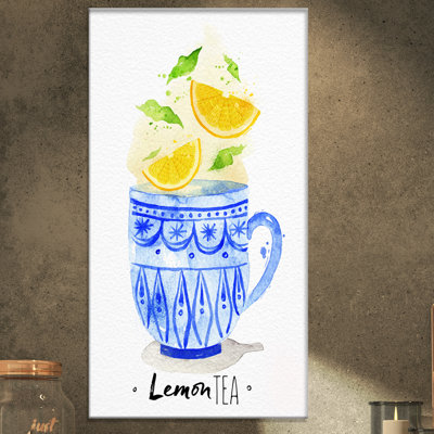« tasse à thé citron the food », impression